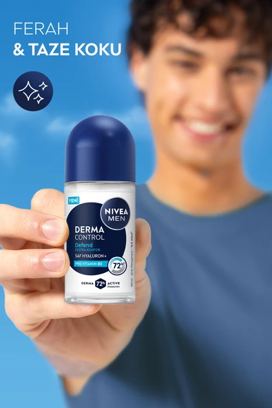 Nivea Men Derma Control Defend Roll-On Deodorant 50 ml - Resim 5