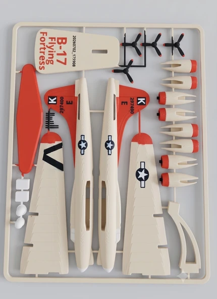 Riti Design - Fortress - B-17 Flying Fortress Maket Kit Kartı ürün görseli 1