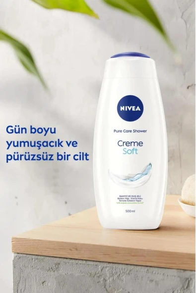 Nivea Creme Soft Duş Jeli 500 ml 2 Adet - Resim 3