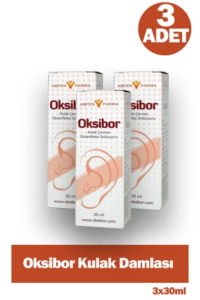 Abfen Farma Oksibor Kulak Damlası 30 ml 3 Adet ürün görseli 1