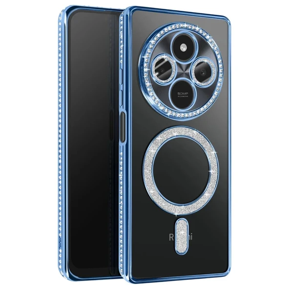 Xiaomi Redmi 14c Joke Simli Magneticsafe Kılıf - Mavi ürün görseli 1