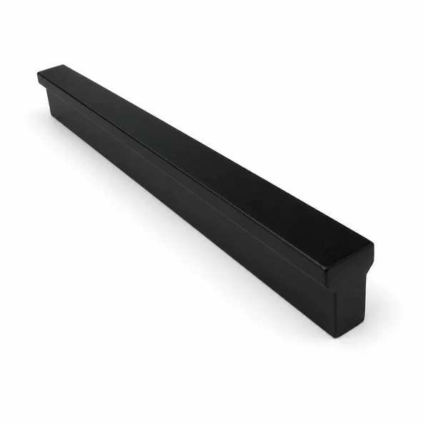 Özen 160 mm 16 cm Düz Mat Siyah Metal Mobilya Kulpu Uzun Çekmece Dolap Kapak Mutfak Dolabı Kulbu ürün görseli 1