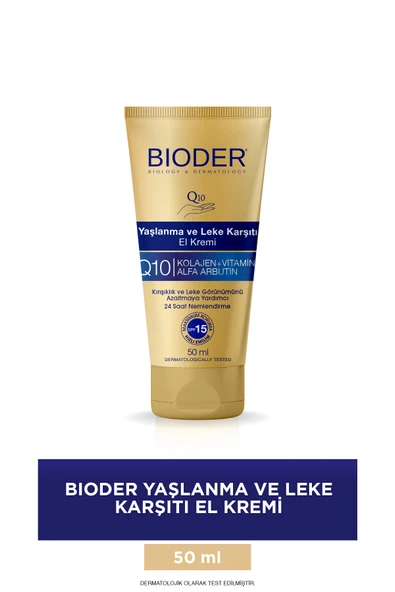 Bioder Yaşlanma Karşıtı Leke ve El Kremi 50 ml ürün görseli 1