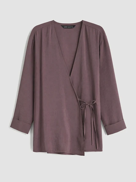 LCW Modest Pembe Dokulu Modal Karışımlı Kadın Kimono ürün görseli 1