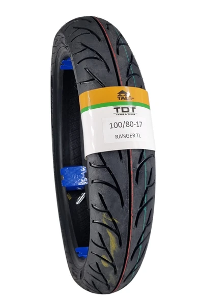 TDT TYRES 100/80-17 TL (TUBELESS - DUBLEKS) Motosiklet Lastiği Ranger ürün görseli 1