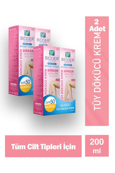 Bioder Tüy Dökücü Krem Kadınlara Özel 100 ml - 2. Ürün %50 İndirim Etiketli 2 Adet ürün görseli 1