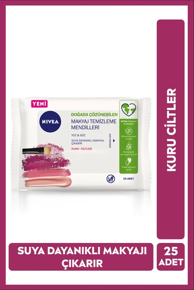Nivea Makyaj Temizleme Mendili 3in1 Kuru Ciltler 25 Yaprak ürün görseli 1
