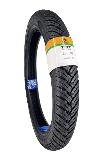 TDT TYRES 275-18 TL (TUBELESS - DUBLEKS) Motosiklet Lastiği Missile ürün görseli 1