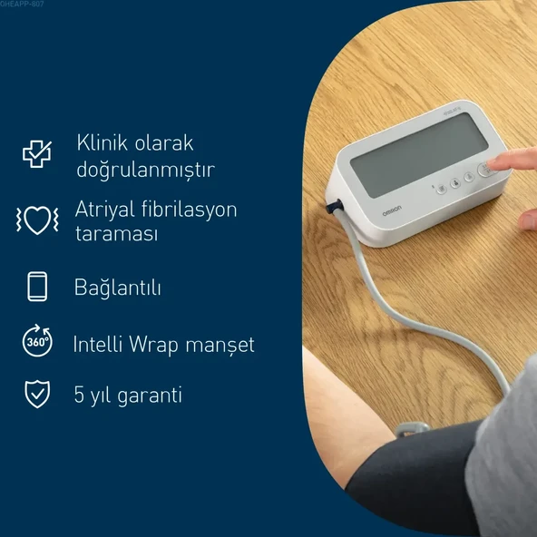 OMRON M4 Connect AFib HEM-7196T1-FLE - Resim 2