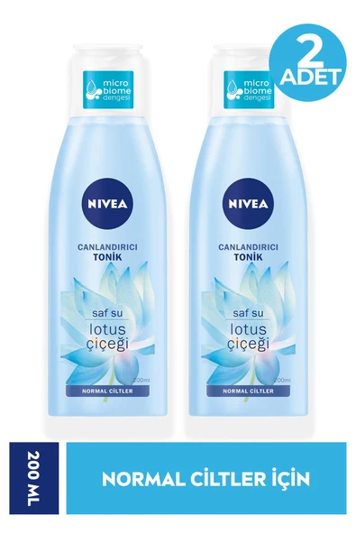 Nivea Tonik Canlandırıcı Normal Ciltler Lotus Çiçeği 200 ml 2 Adet ürün görseli 1