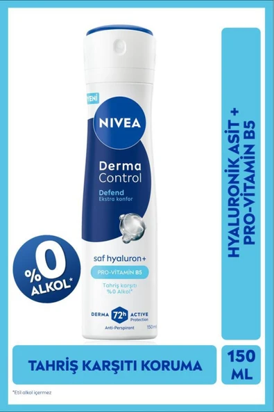 Nivea Derma Control Defend Kadın Sprey Deodorant 150 ml ürün görseli 1