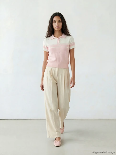 LCW Modest Pembe Hırka - Resim 2