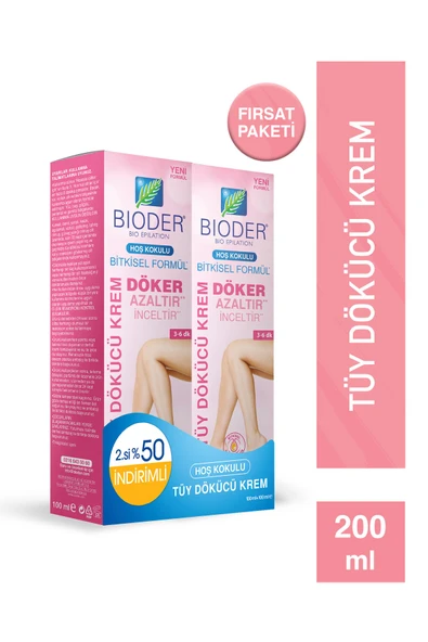 Bioder Tüy Dökücü Krem Kadınlara Özel 100 ml - 2. Ürün %50 İndirim Etiketli ürün görseli 1