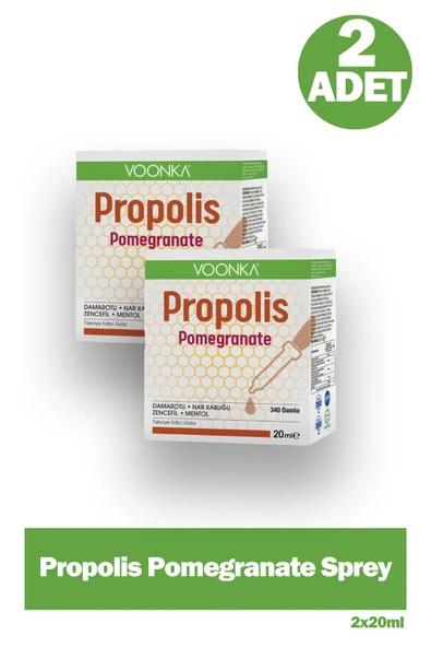 Voonka Propolis Pomegranate 20 ml - Sprey 2 Adet ürün görseli 1