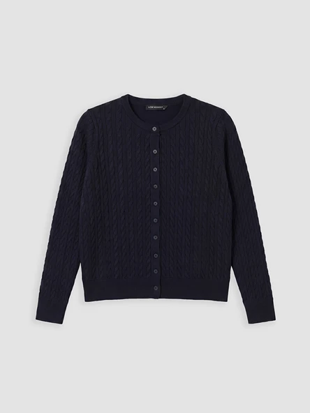 LCW Modest Lacivert Hırka - Resim 5