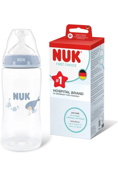 Nuk First Choice 3m+ Anticolic Polipropilen Biberon Mavi ürün görseli 1