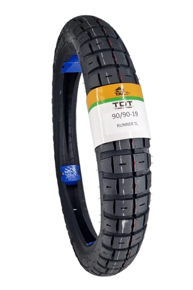 TDT TYRES 90/90-19 TL (TUBELESS - DUBLEKS) Motosiklet Lastiği Runner ürün görseli 1