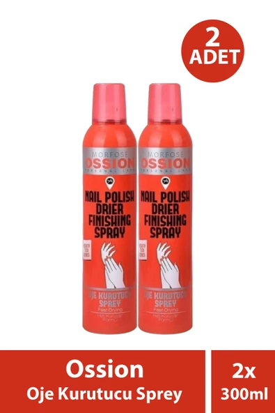 Ossion Oje Kurutucu Sprey 300 ml 2 Adet ürün görseli 1