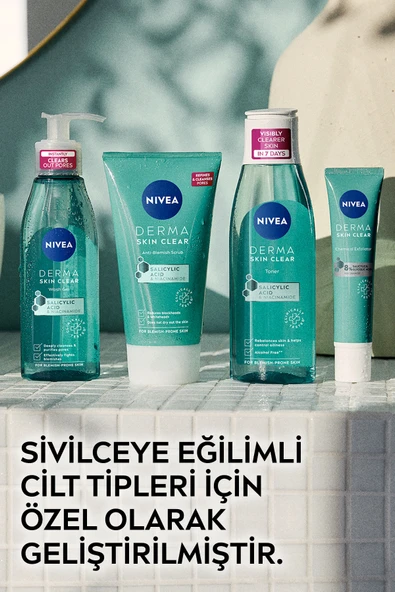 Nivea Derma Skin Clear Tonik 200 ml - Resim 7