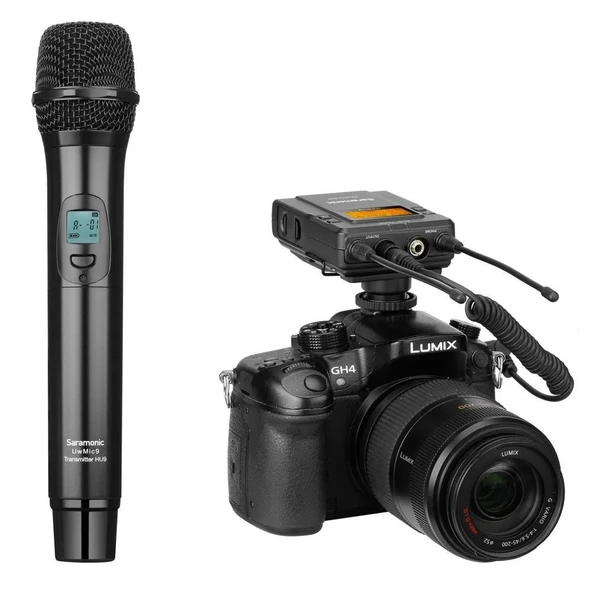 Saramonic UwMic9 Kit4 (RX9 HU9) 1 Verici 1 Alıcı Kablosuz El Mikrofonu ürün görseli 1