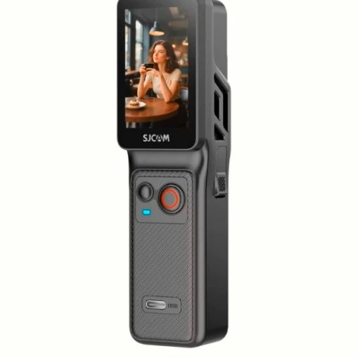 SJCAM C400 Pocket 4K UHD 3'ü 1 Arada Titreşim Engelleme Çift Ekranlı Vlog Aksiyon Kamerası ürün görseli 1