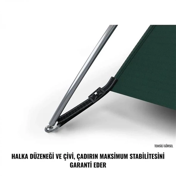 HUSKY Flame 2 Kişilik Çadır (Yeşil) - Resim 8