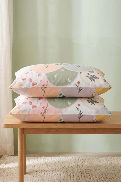 Alora Pamuklu 2'li Yastık Kılıfı 50x70 cm ürün görseli 1