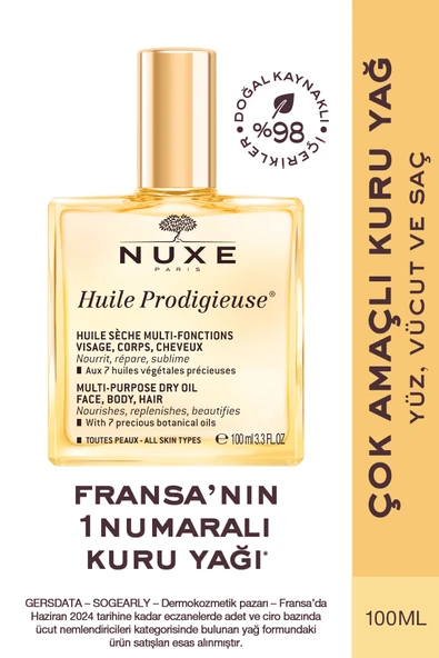 Nuxe Huile Prodigieuse Çok Amaçlı Kuru Yağ 100 ml ürün görseli 1