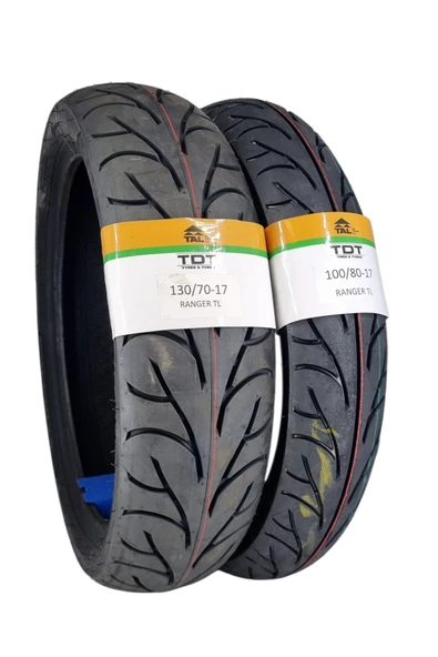 TDT TYRES 130/70-17 ve 100/80-17 (TUBELESS - DUBLEKS) Ranger Lastik Takımı ürün görseli 1
