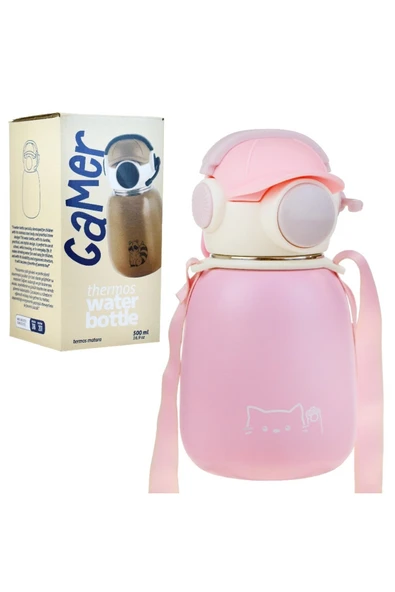 Titiz TİTİZ Gamer Termos Matara 500 ml – Oyuncu Tasarımlı Sızdırmaz Çelik Matara TP-742 ürün görseli 1