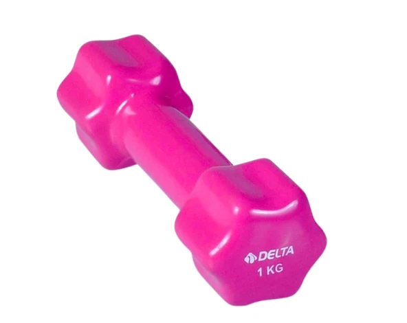 1 Kg x 1 Adet Deluxe Neopren Kaplı Fuşya Demir Dambıl ürün görseli 1