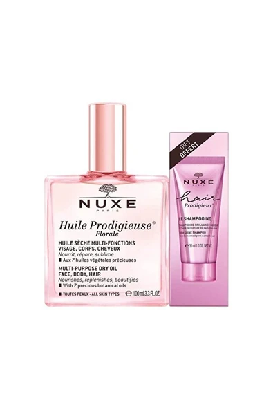 Nuxe Huile Prodigieuse Floral Çok Amaçlı Kuru Yağ 100 ml - Şampuan Hediye ürün görseli 1