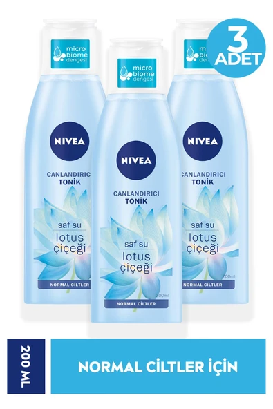 Nivea Tonik Canlandırıcı Normal Ciltler Lotus Çiçeği 200 ml 3 Adet ürün görseli 1