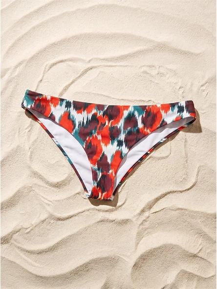 LCW DREAM Kahverengi Desenli Kadın Brazilian Bikini Alt ürün görseli 1