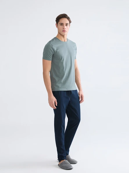 LC WAIKIKI Yeşil Standart Kalıp Erkek Pijama Takım ürün görseli 1