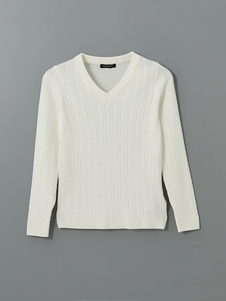 LCW Modest Ekru Hırka - Resim 5