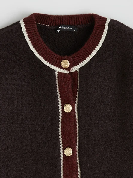 LCW EVERYDAY Bordo Hırka - Resim 6