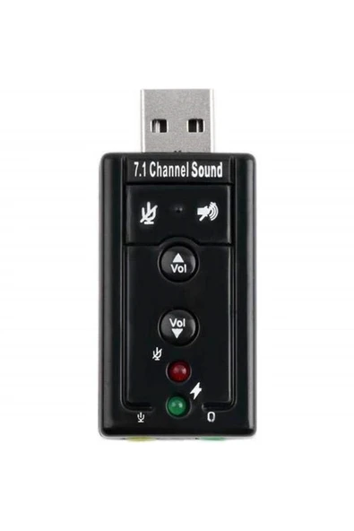Bastore 7.1 3.5mm USB Ses Kartı Mikrofon Kulaklık Harici ürün görseli 1
