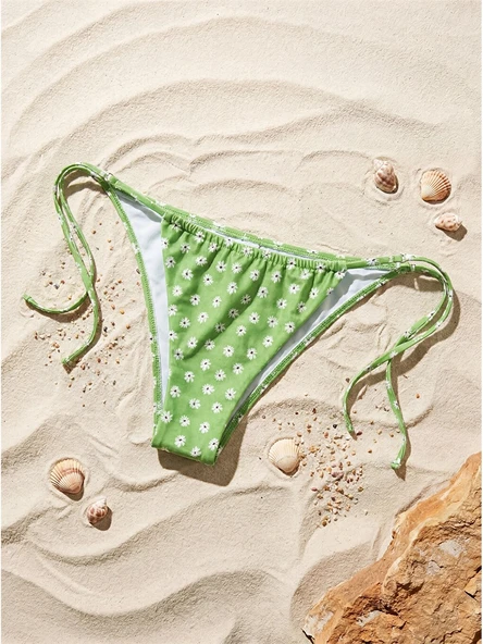 LCW DREAM Yeşil Desenli Kadın Bikini Alt ürün görseli 1