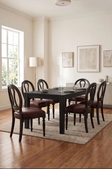 Balton Klasik Ahşap Sandalye - Resim 7