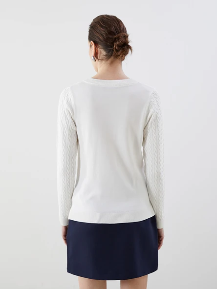 LCW Modest Ekru Hırka - Resim 4