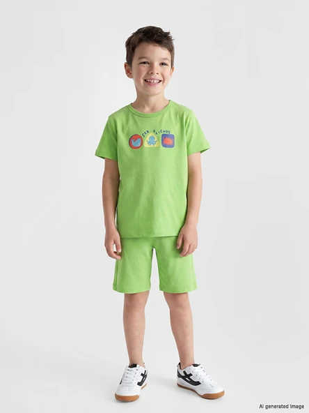 LC WAIKIKI Yeşil Pijama Takımı ürün görseli 1