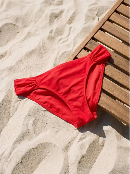 LCW DREAM Turuncu Kadın Düz Bikini Alt ürün görseli 1
