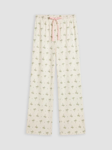 LCW DREAM Ekru Beli Lastikli Kadın Pijama Altı ürün görseli 1
