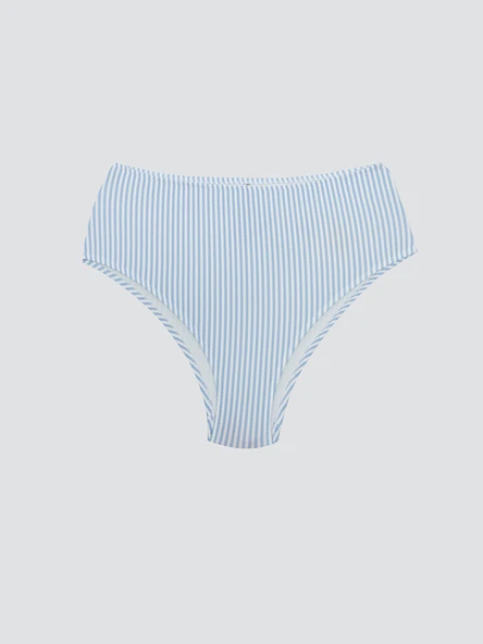 LCW DREAM Mavi Çizgili Kadın Bikini Alt ürün görseli 1