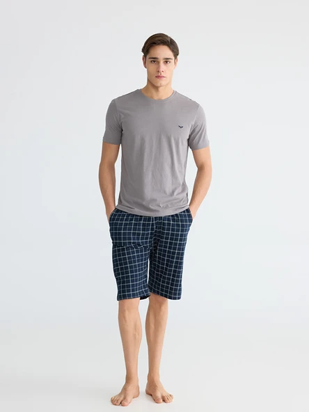 LC WAIKIKI Lacivert Pijama Takımı ürün görseli 1