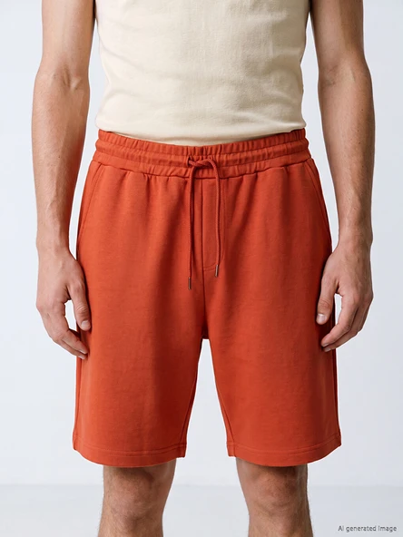 LC WAIKIKI Turuncu Regular Fit Erkek Şort - Resim 3