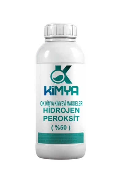 Ok Kimya Hidrojen Per Oksit %50 - Hydrogen Peroxide Oksijenli Su 1 Kg ürün görseli 1