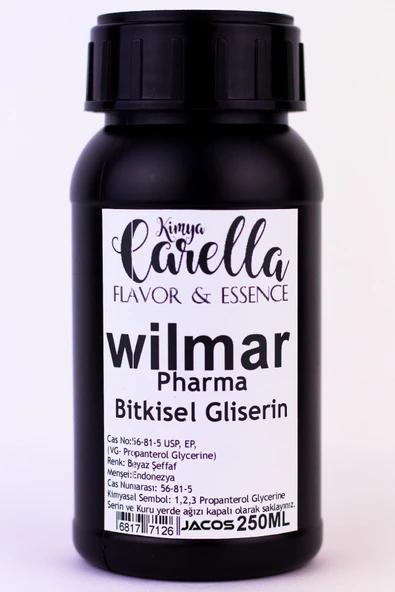 JACOS Wilmar Bitkisel Gliserin %99.8 Saflığında - Ithal 250 Ml ürün görseli 1