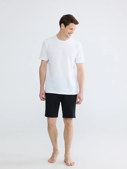 LC WAIKIKI Siyah Slim Fit Erkek Şort ürün görseli 1